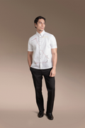 Onesimus Men’s Formal Barong Tagalog, Polyester-cotton blend, Embroidered