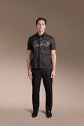 Onesimus Men’s Office Barong, Polyester-cotton Blend, Embroidered