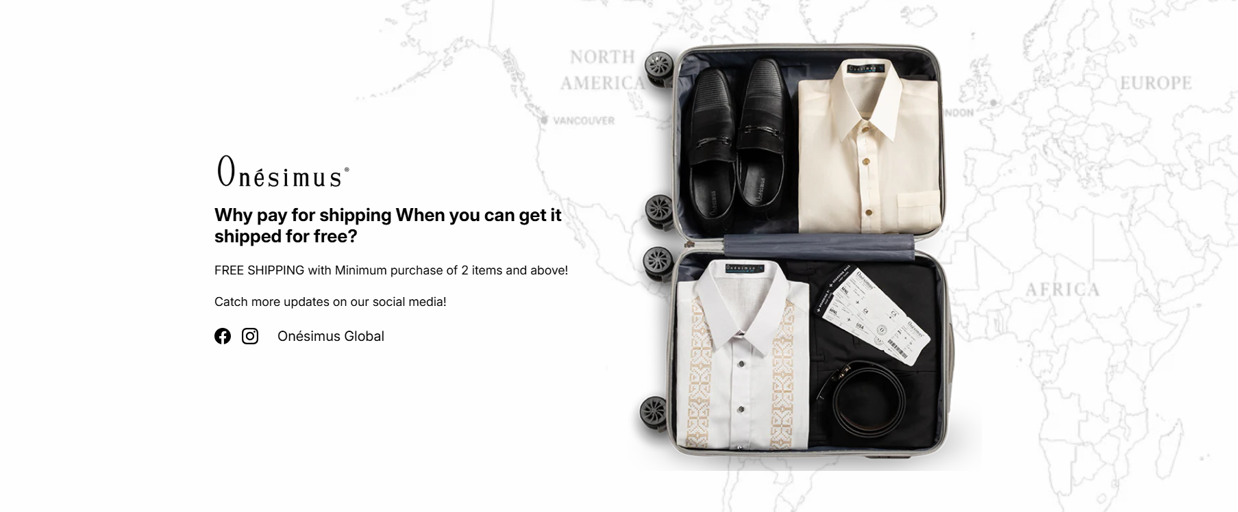 Onesimus Global Free Shipping