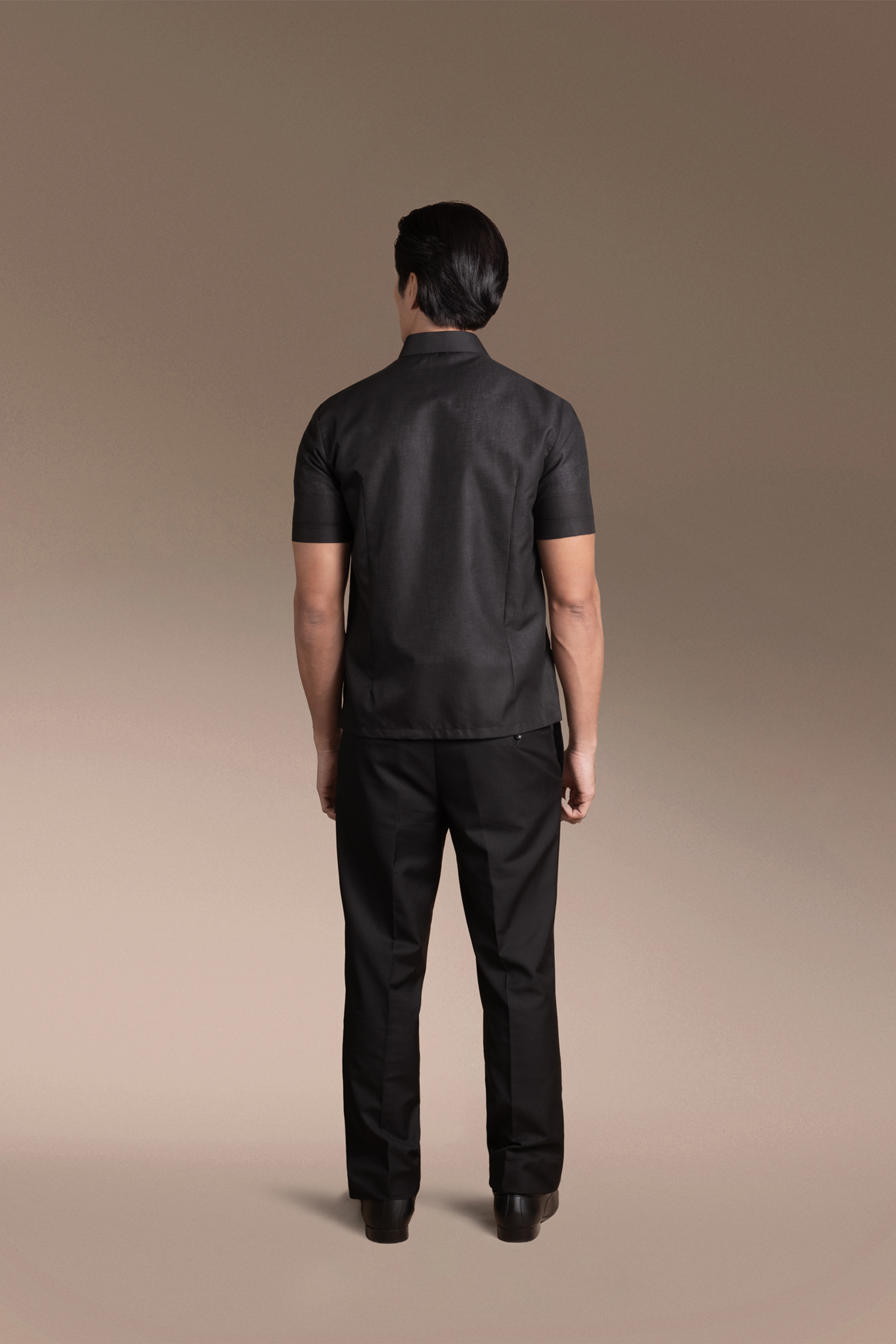 Onesimus Men’s Office Barong, Polyester-cotton Blend, Embroidered