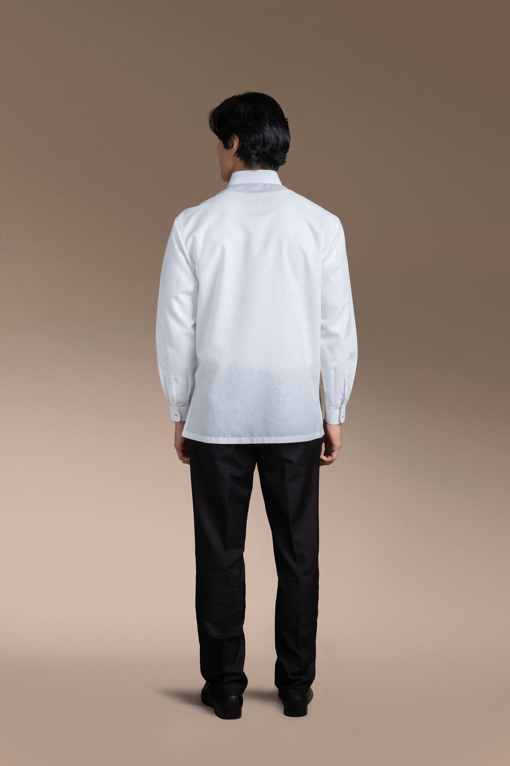 Onesimus Men’s Office Barong, Polyester-cotton Blend, Embroidered