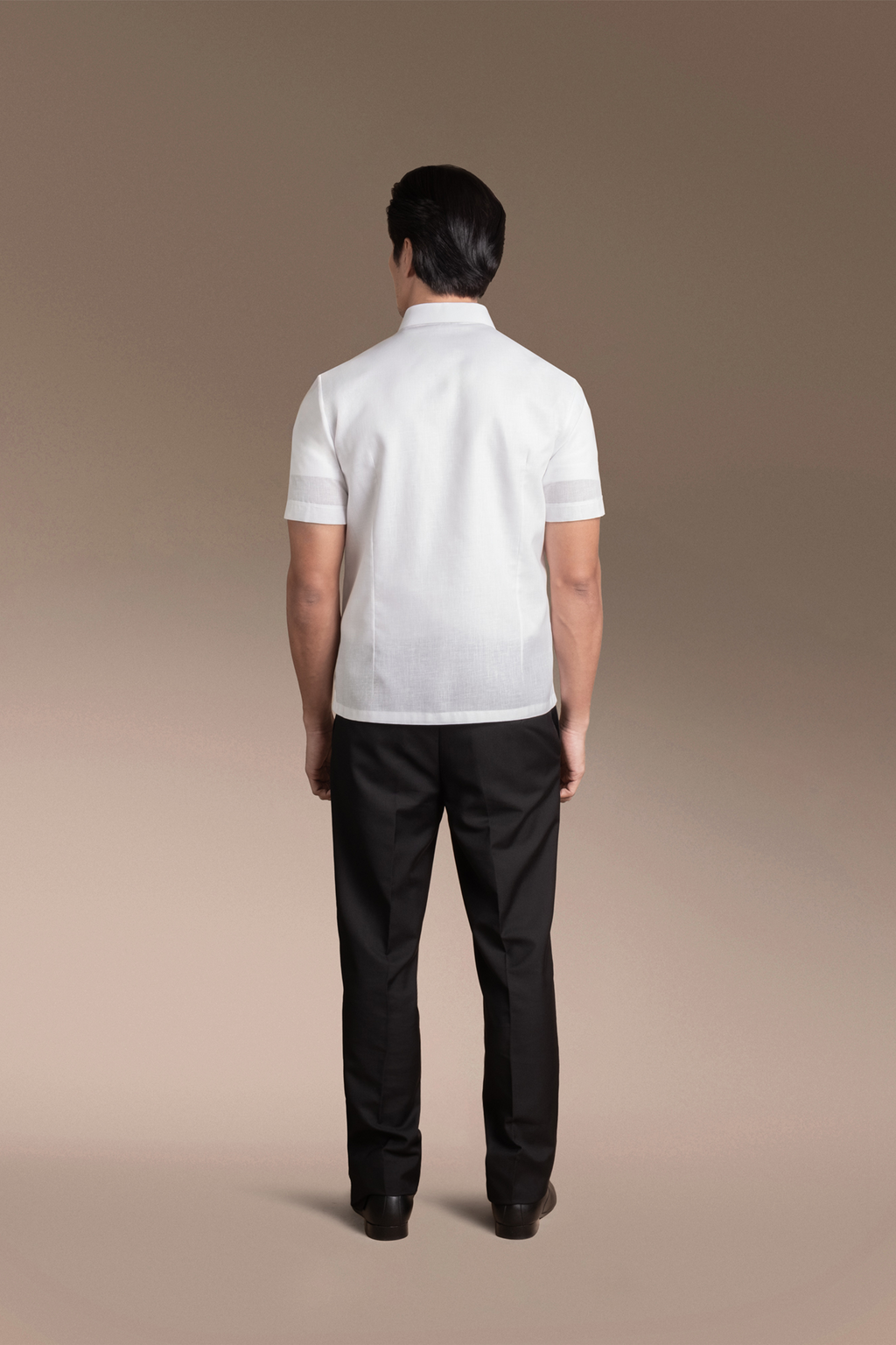 Onesimus Men’s Office Barong, Polyester-cotton Blend, Embroidered