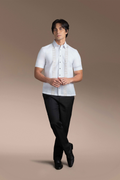 Onesimus Men’s Office Barong, Polyester-cotton Blend, Embroidered