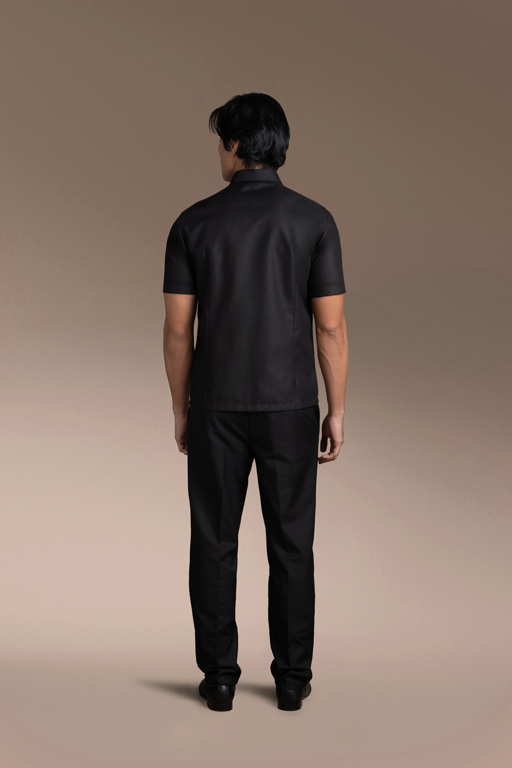 Onesimus Men’s Office Barong, Polyester-cotton Blend, Embroidered